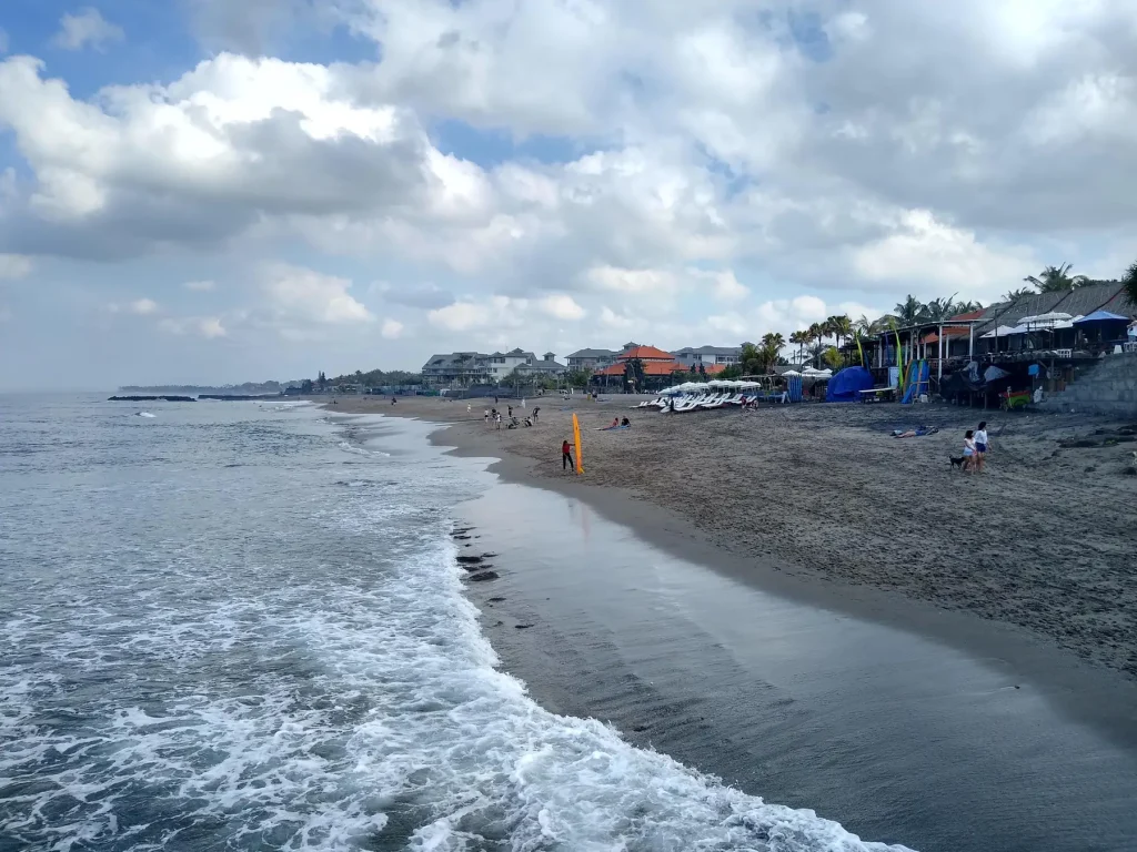 Canggu beach and surf on the west coast
